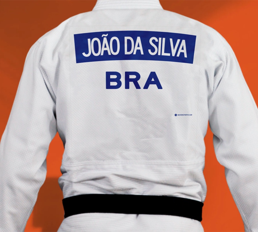 Backnumber Modelo Internacional personalizado da Master Esportes